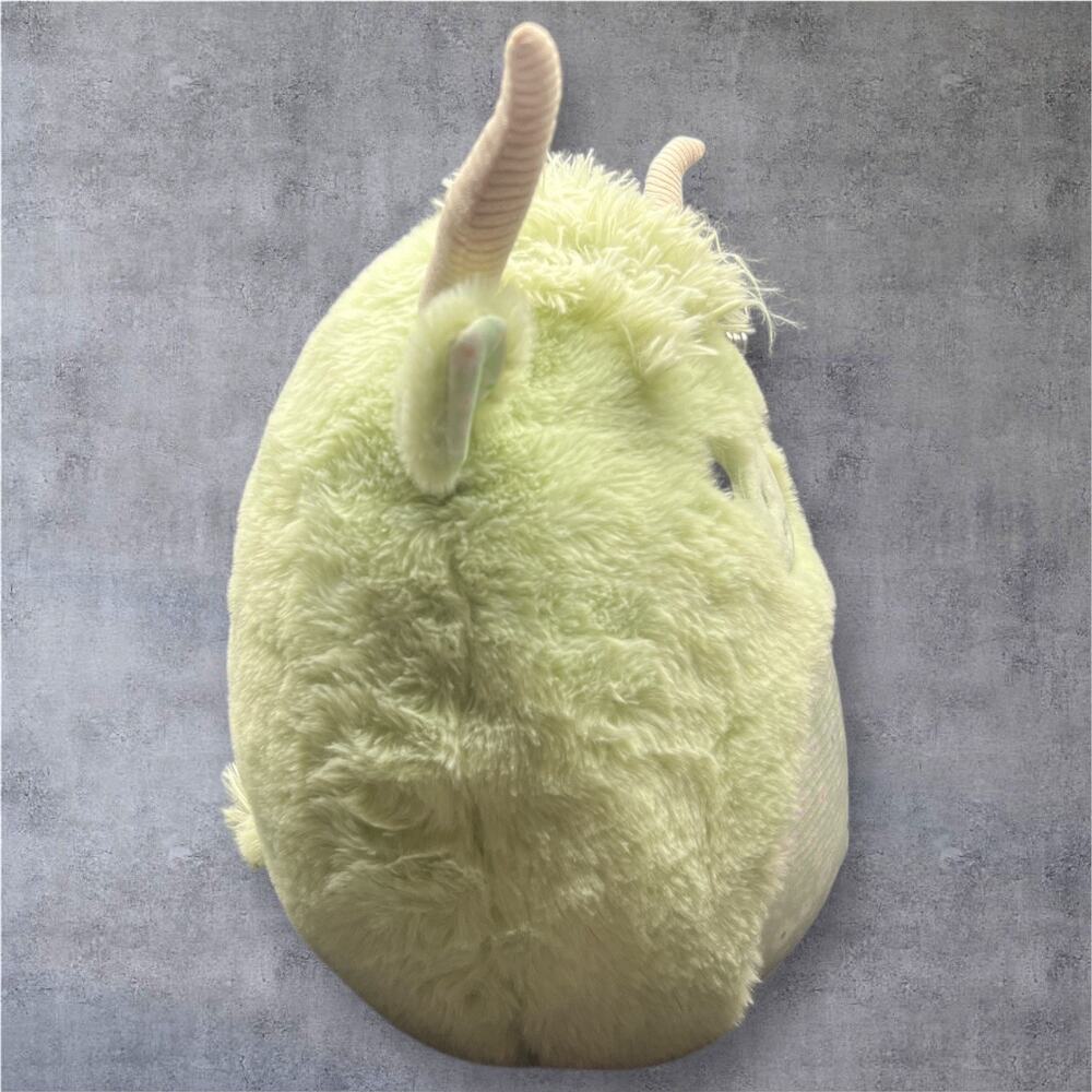 Fuzzamallows by Original Squishmallows Iver The Green Longhorn 12" Plush - Picture 2 of 6